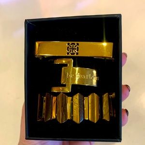 NEW RUSTIC CUFF unique gold bracelets x3